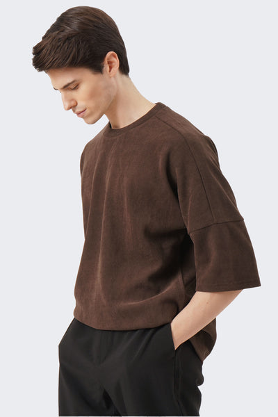 Men's Textured Drop Shoulder T-Shirt