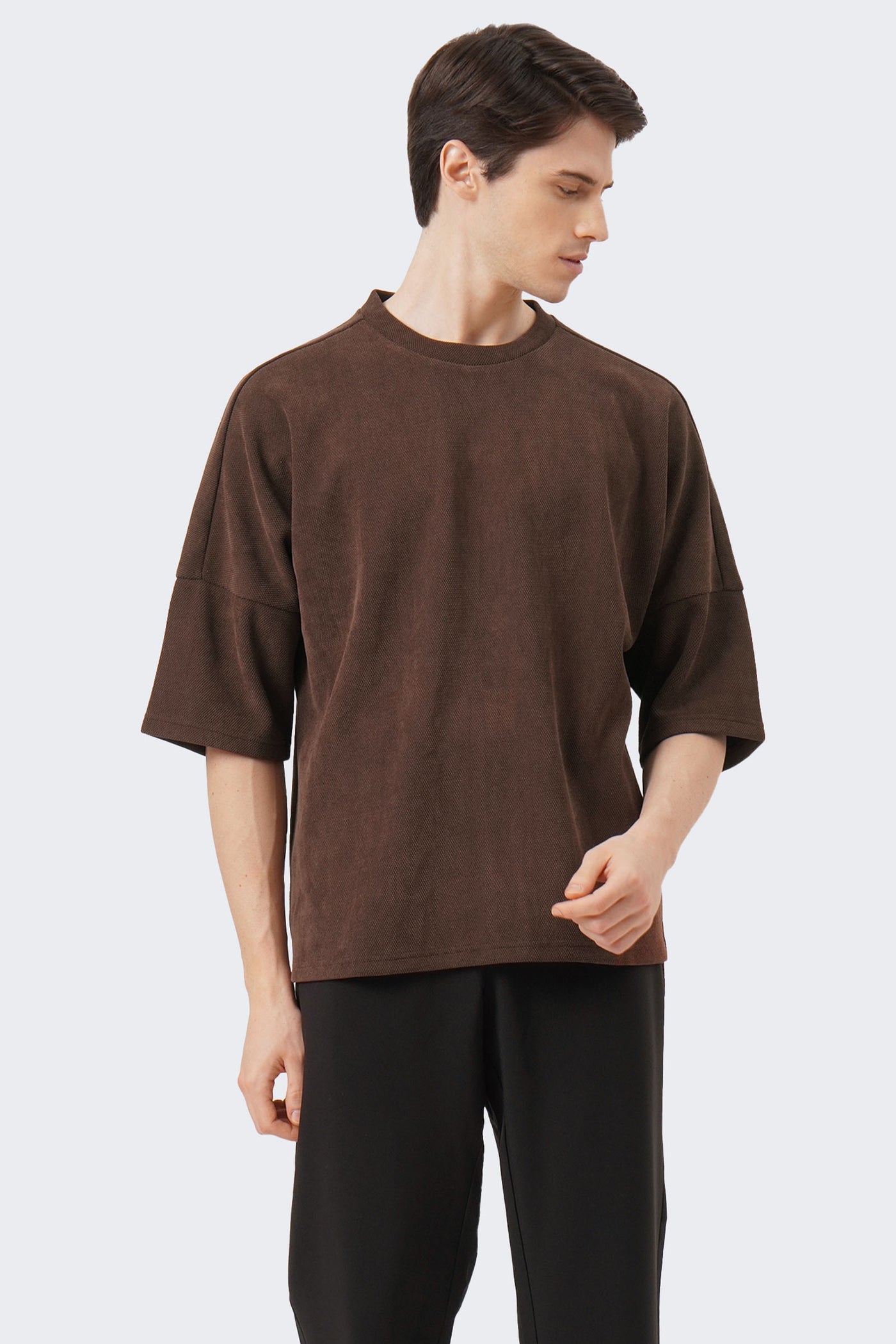 Men's Textured Drop Shoulder T-Shirt