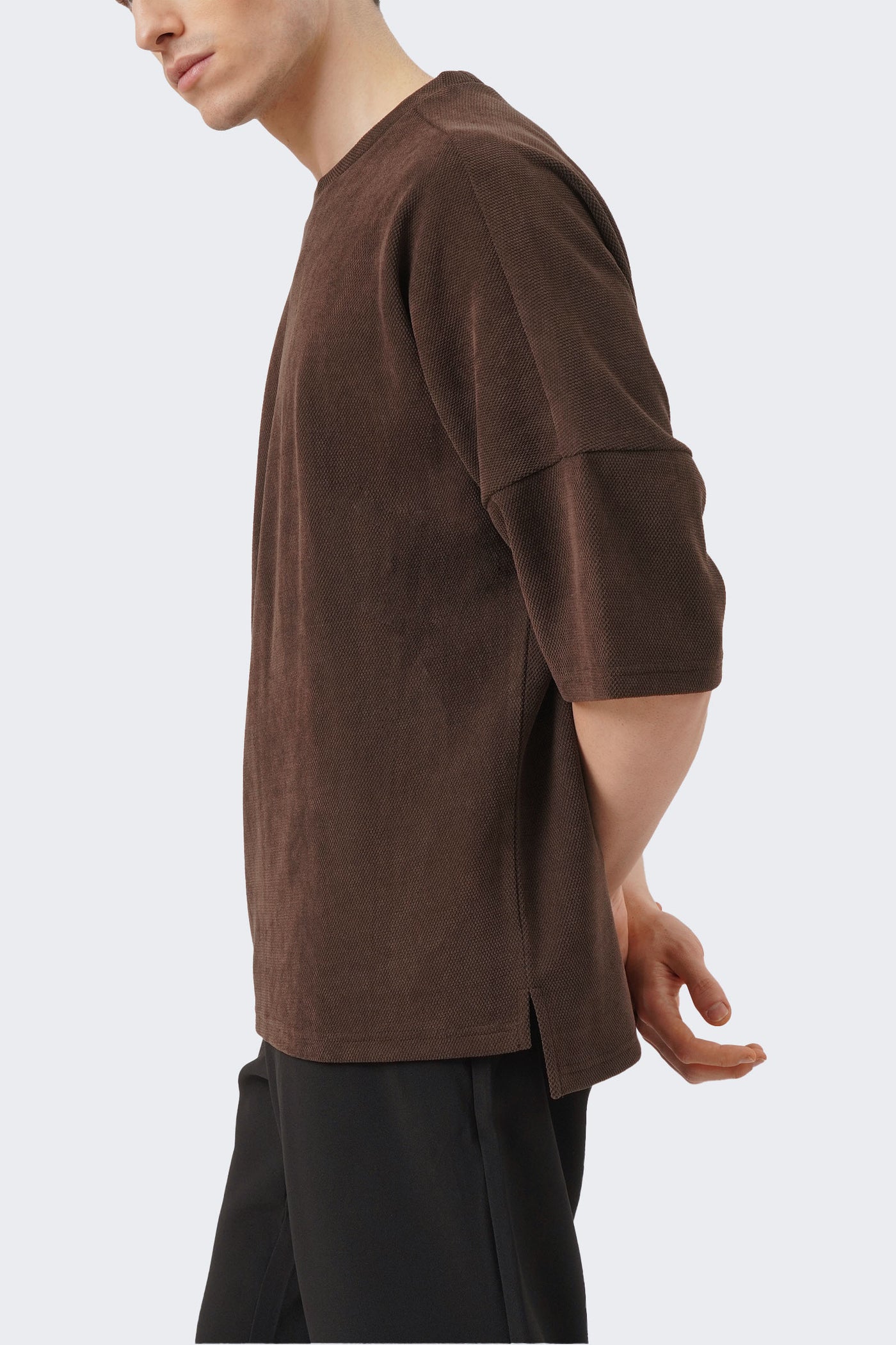 Men's Textured Drop Shoulder T-Shirt