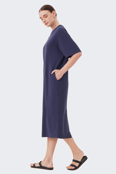 Women's Clean Front T-Shirt Midi Dress - The New Standard