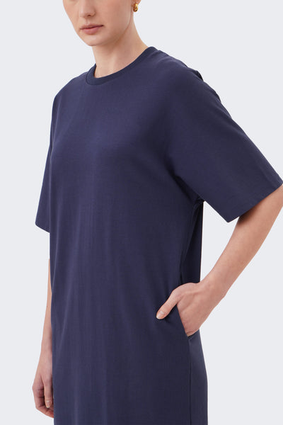 Women's Clean Front T-Shirt Midi Dress - The New Standard