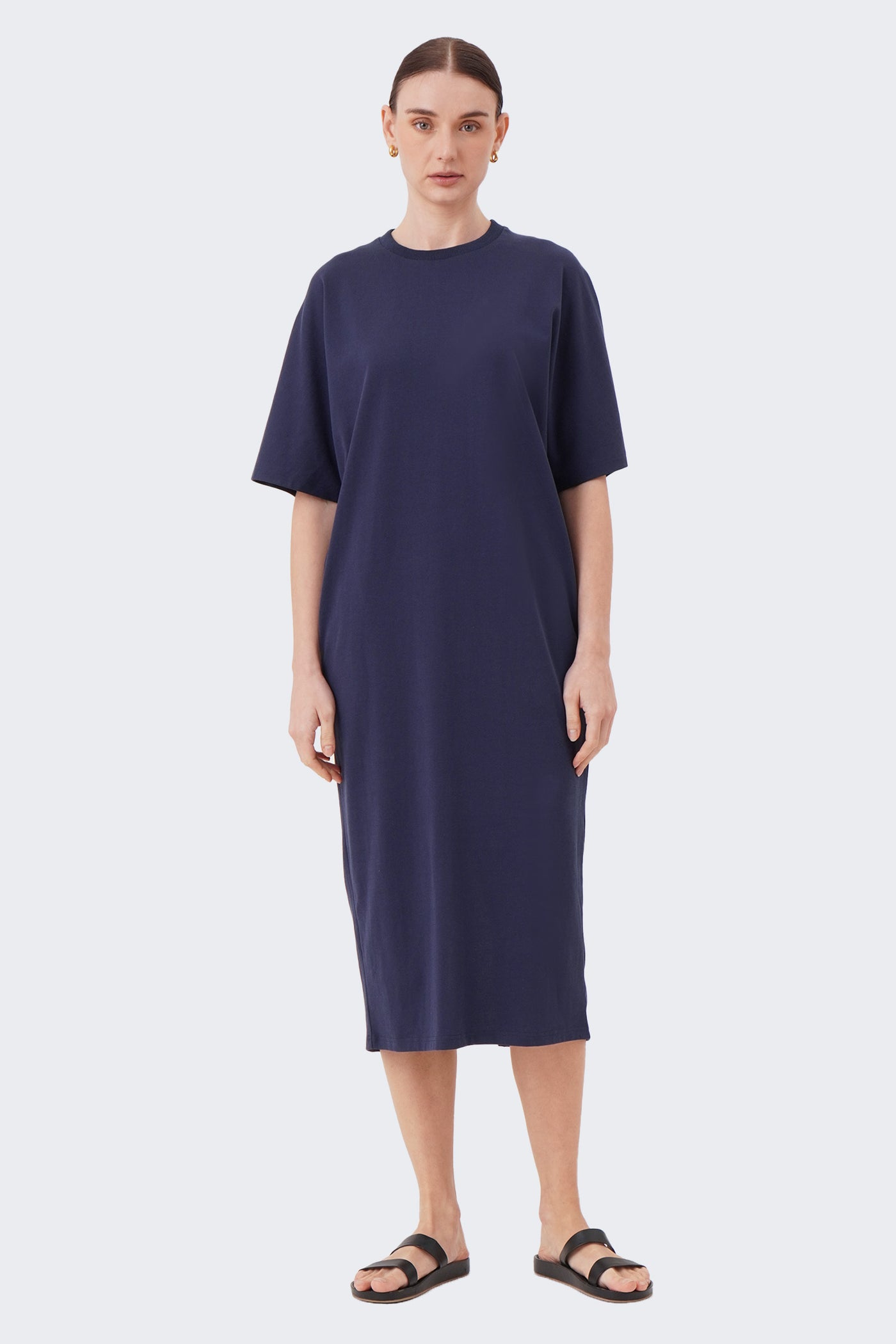 Women's Clean Front T-Shirt Midi Dress - The New Standard