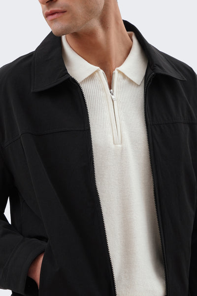 Men's Zip Up Collared Jacket