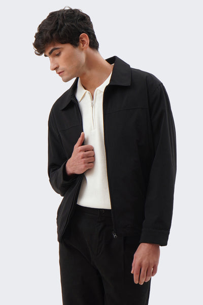 Men's Zip Up Collared Jacket
