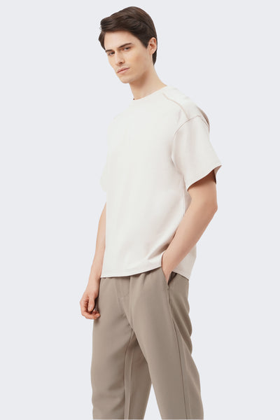 Men's Soft Wash Mid Weight T-Shirt With Seam Details