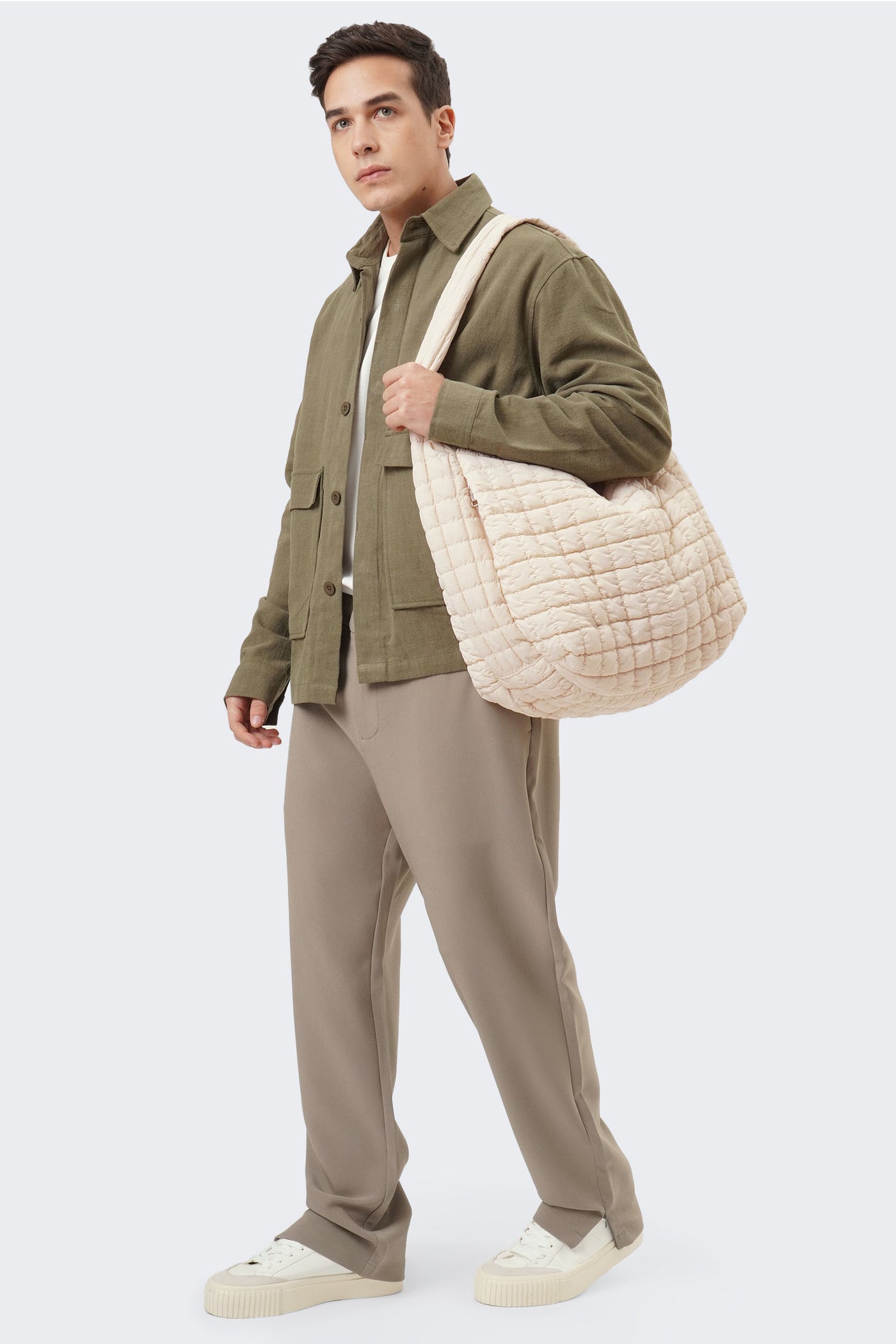 Quilted Oversized Crossbody Bag