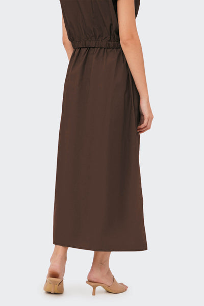 Women's High Slit Pull On Maxi Skirt