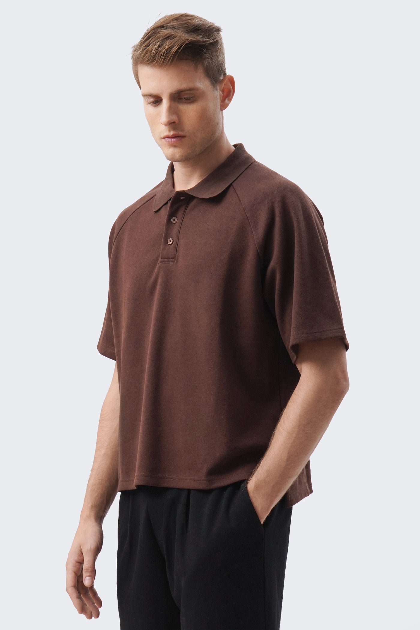 Men's Raglan Short Sleeve Polo