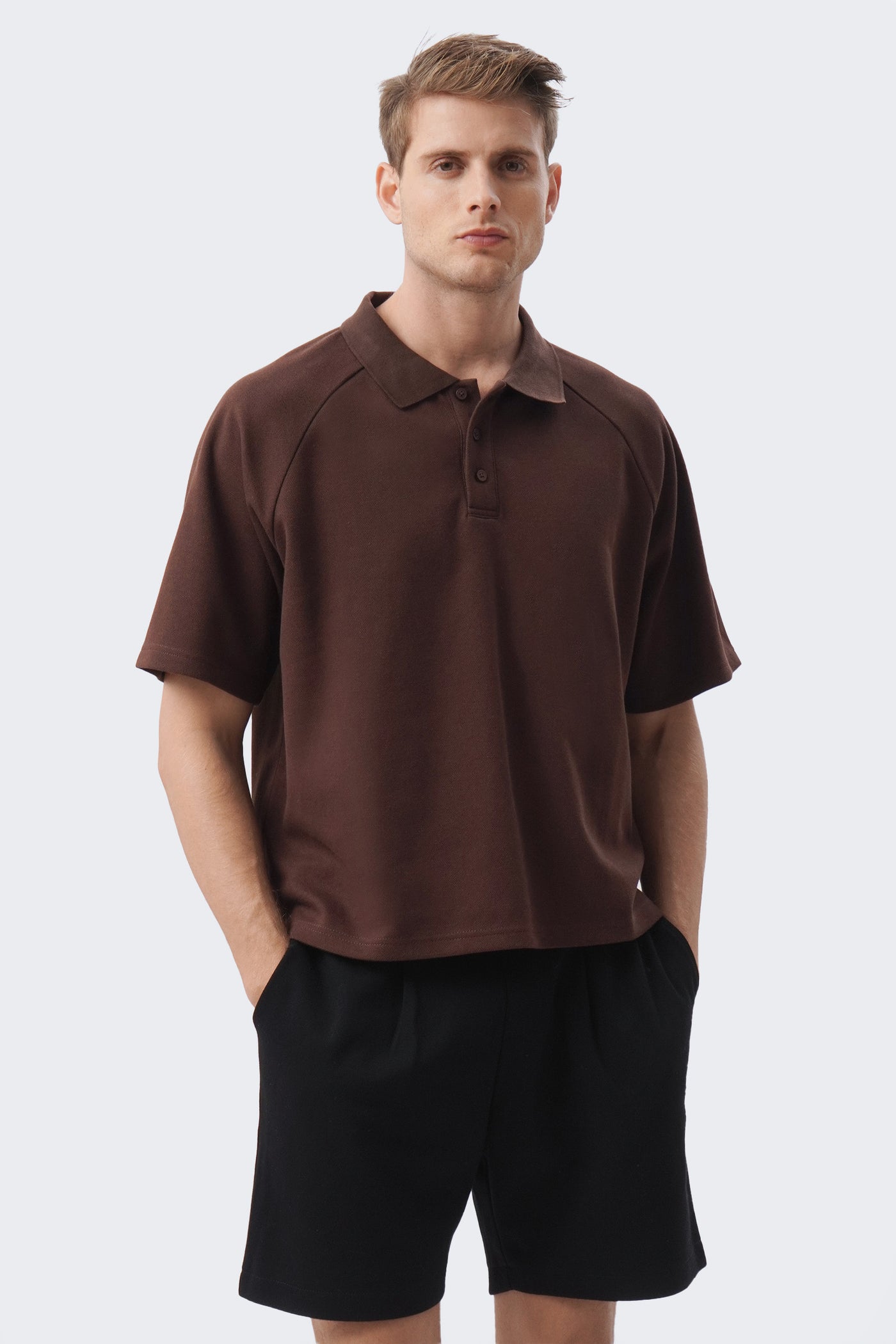 Men's Raglan Short Sleeve Polo