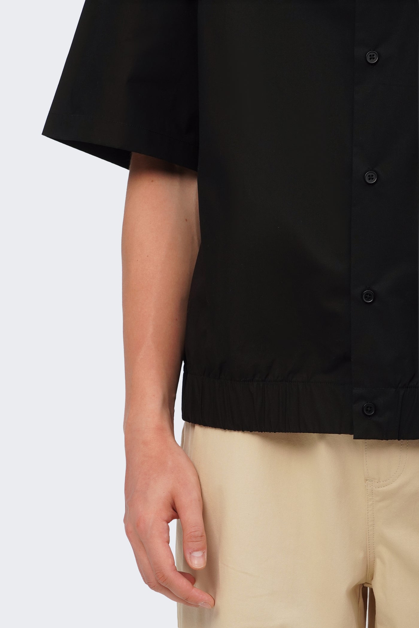 Men's Short Sleeve Garterized Hem Shirt