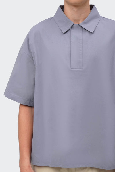 Men's Short Sleeve Thick Placket Shirt