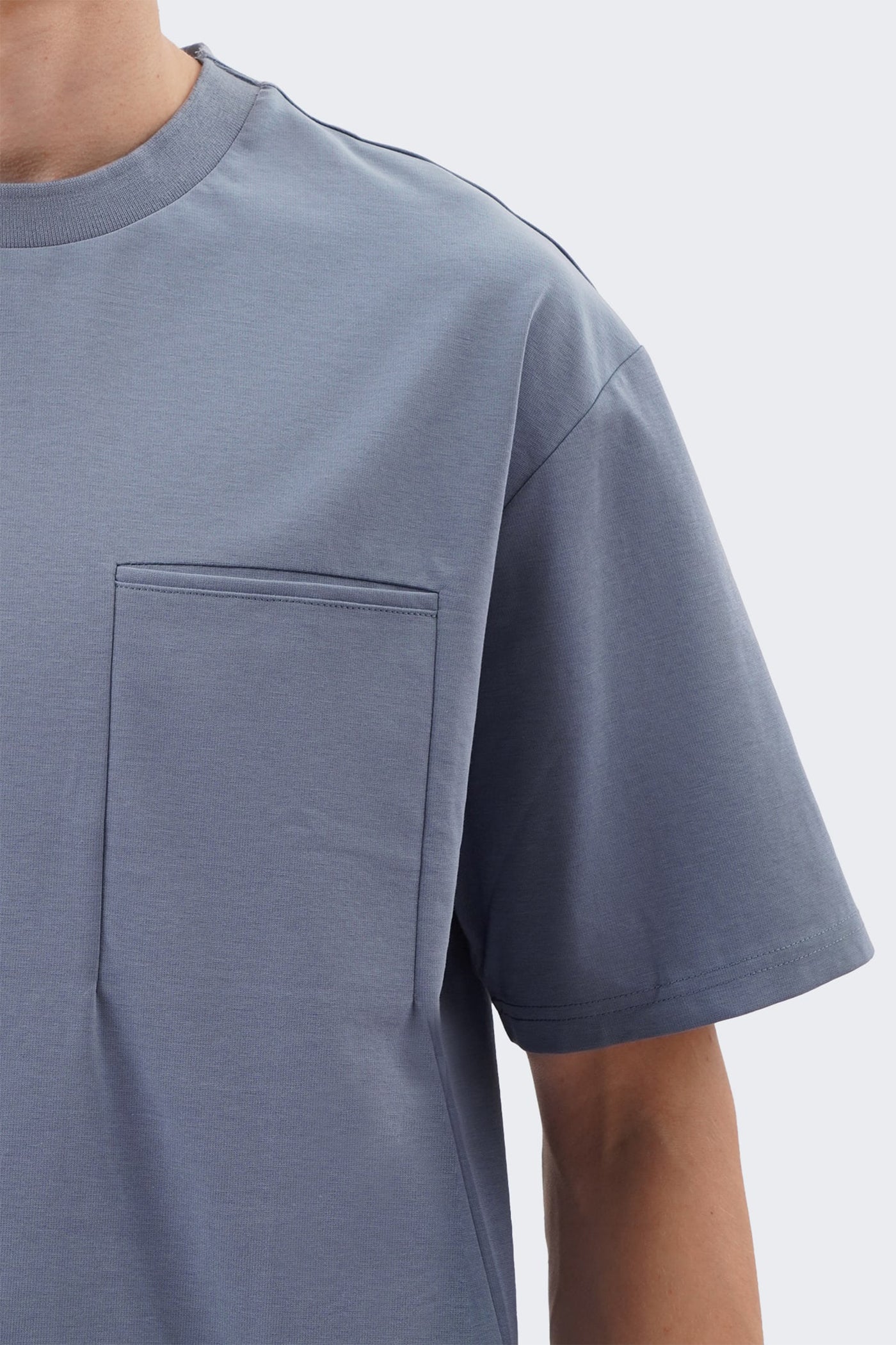 Men's T Shirt with Hidden Chest Pocket