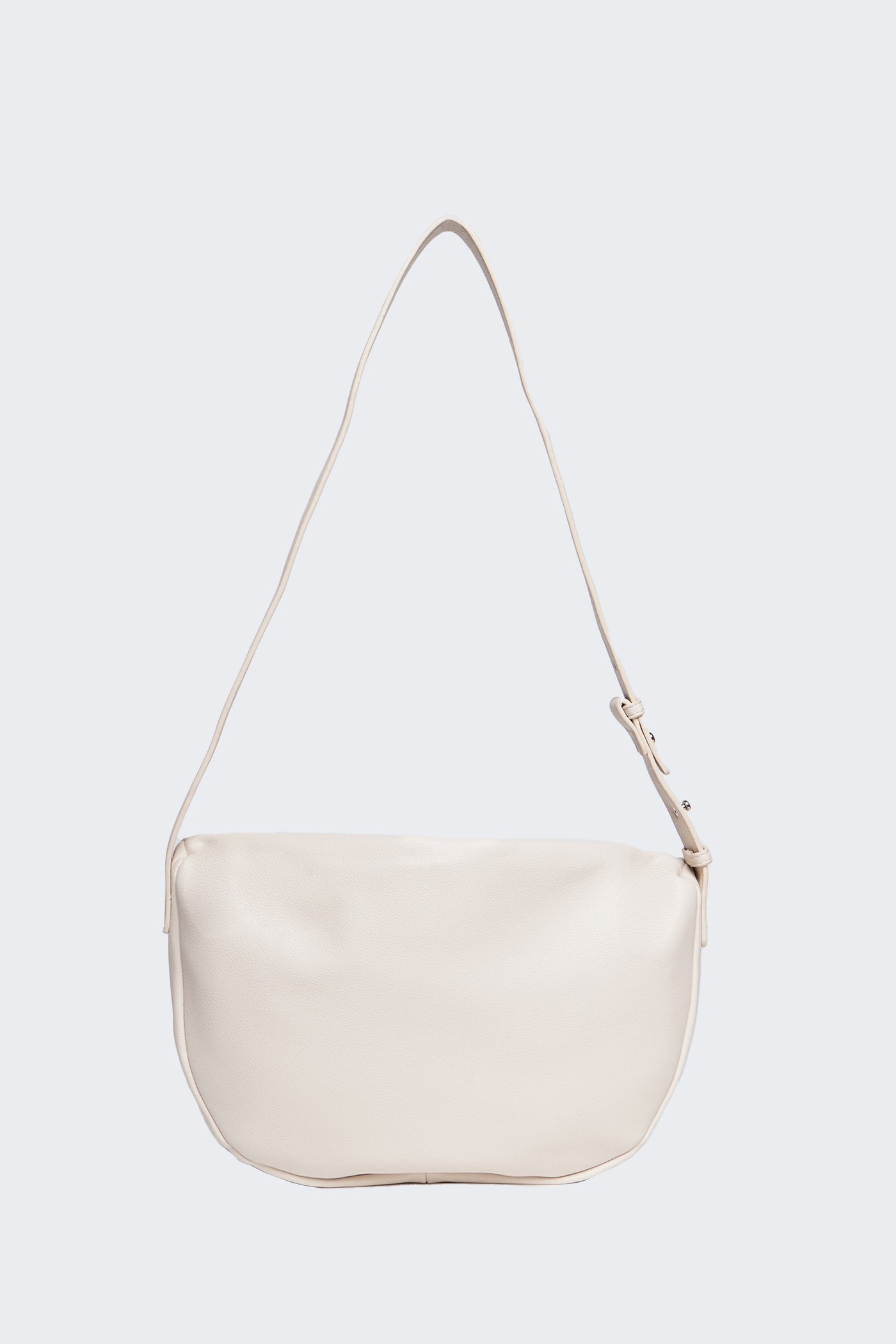 Women's Pebbled Crescent Shape Shoulder Bag