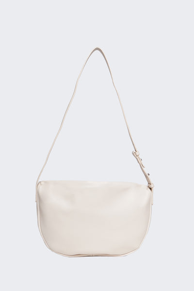 Women's Pebbled Crescent Shape Shoulder Bag