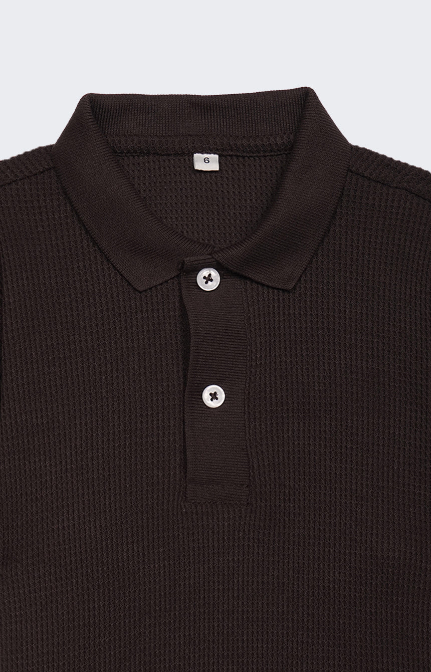 Kids' Waffle Polo