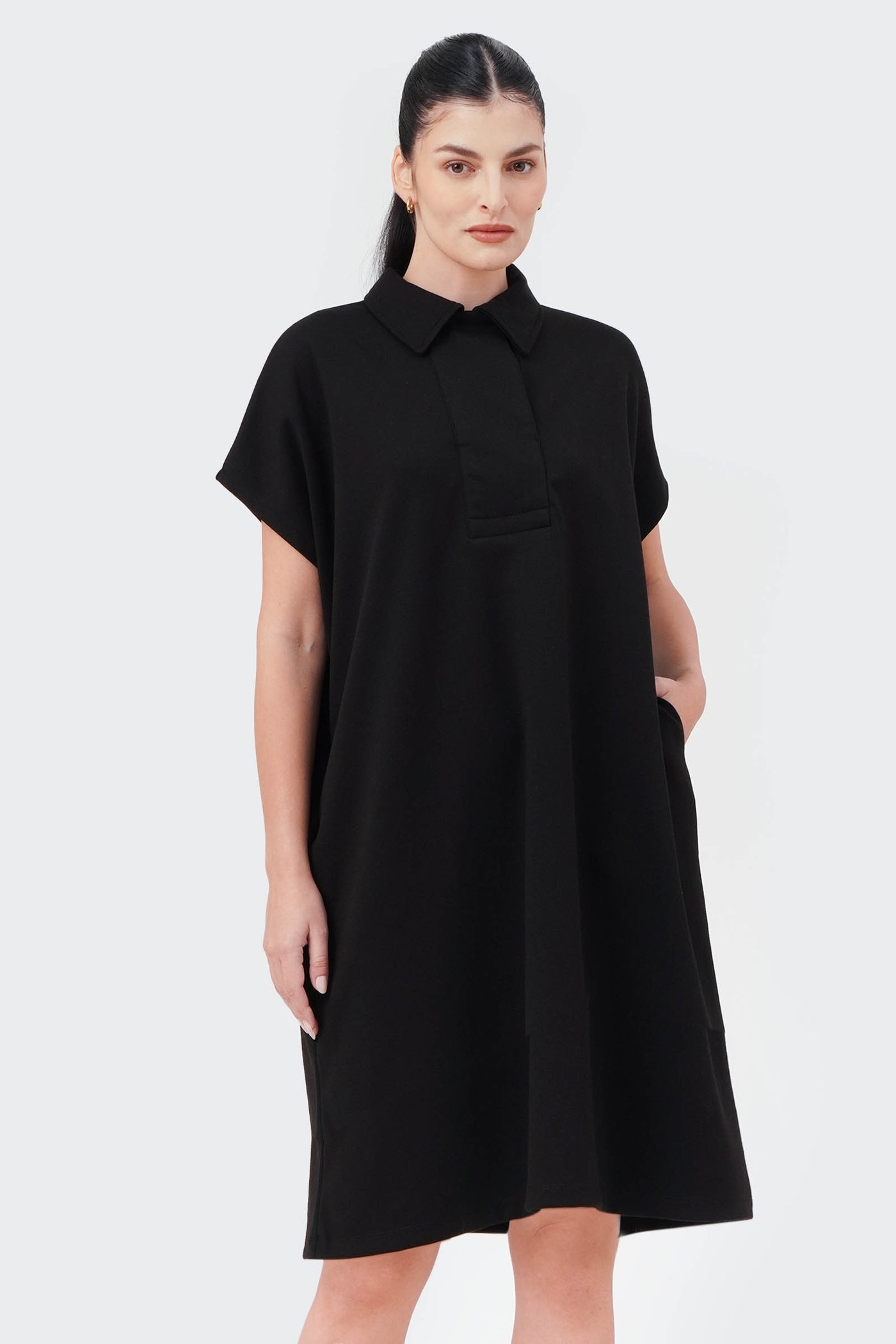 Women's Wide Placket Polo Dress