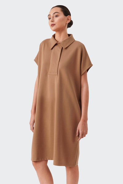 Women's Wide Placket Polo Dress