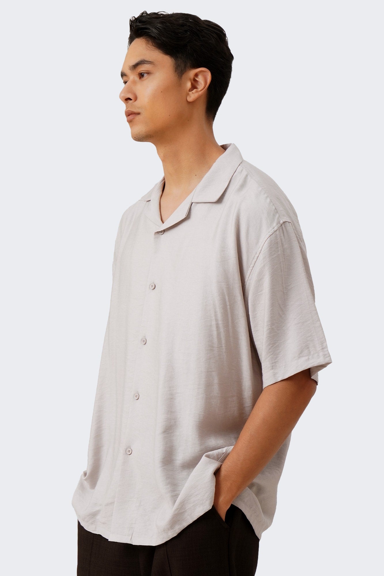 Men's Breezy Notch Collar Short Sleeve Shirt