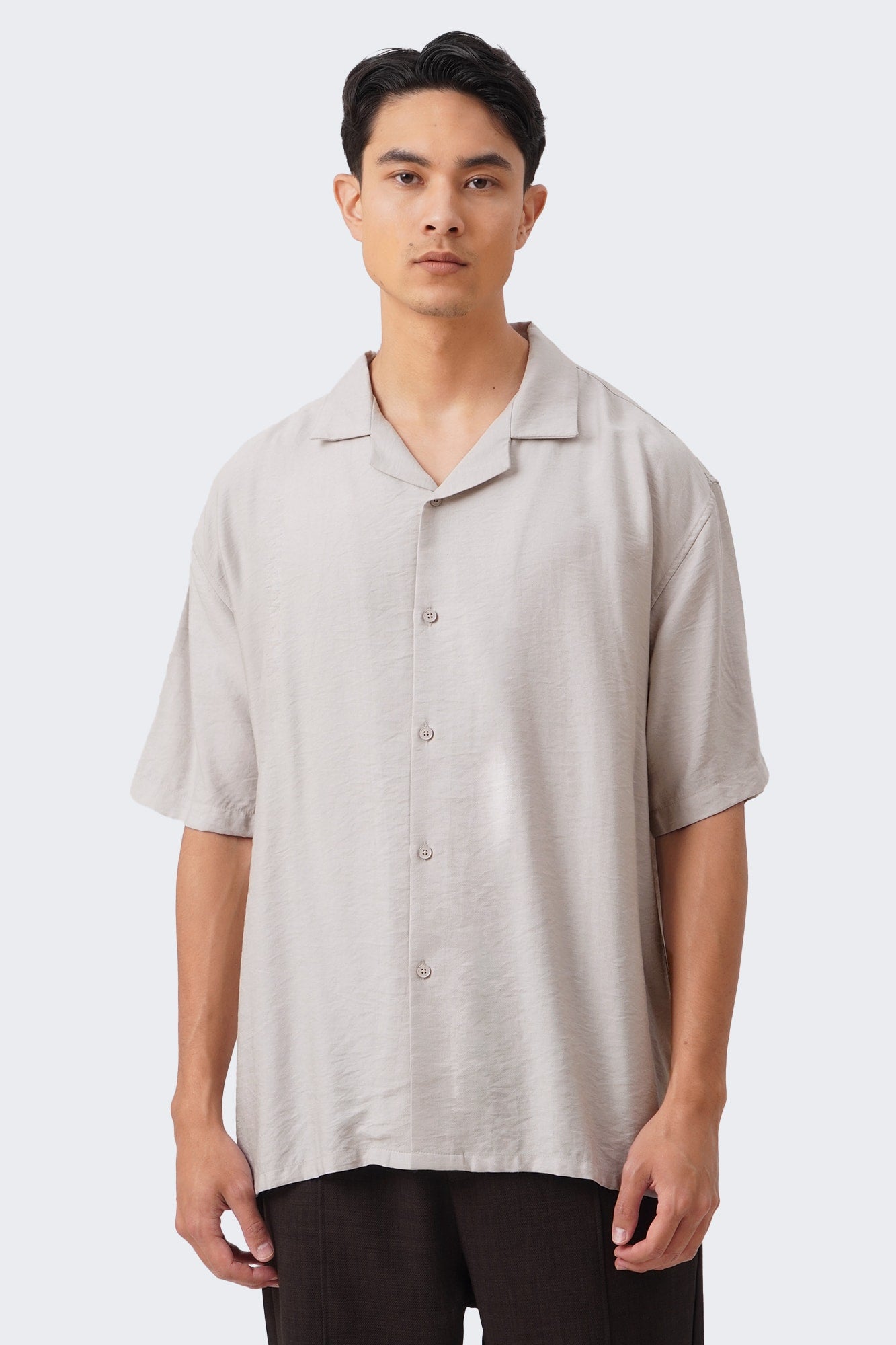 Men's Breezy Notch Collar Short Sleeve Shirt