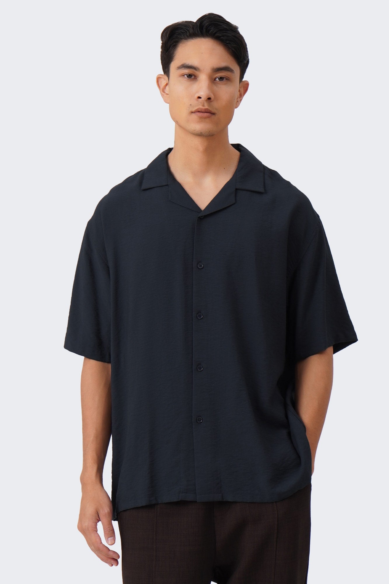 Men's Breezy Notch Collar Short Sleeve Shirt