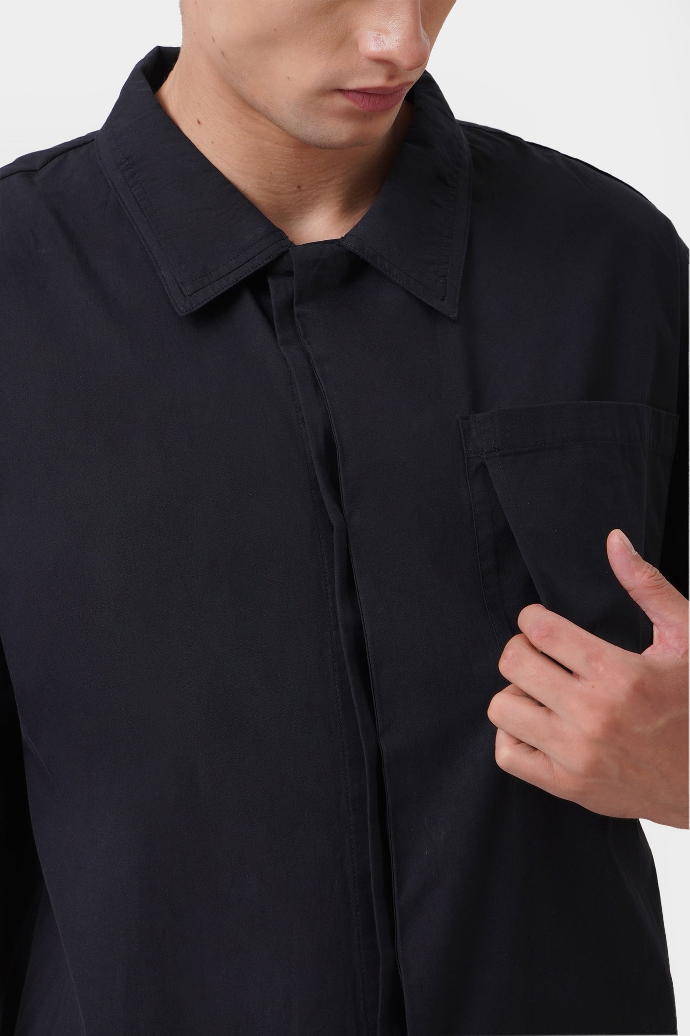 Men's Double Collar Short Sleeve Shirt