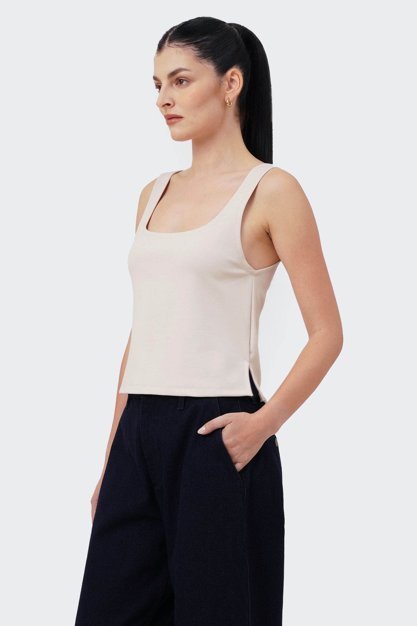 Women's Basic Scoop Tank