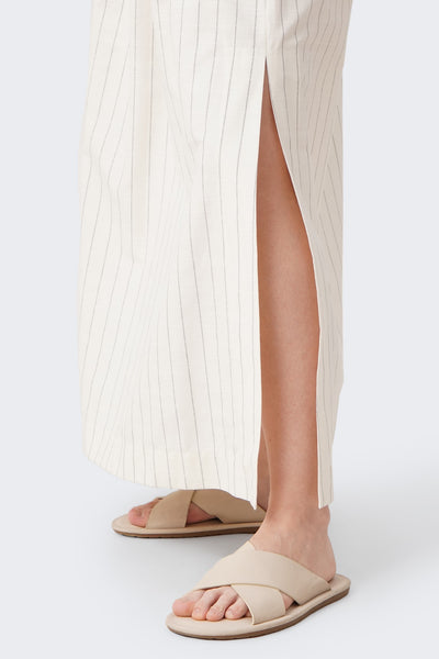 Women's Striped Pull-on A-line Skirt