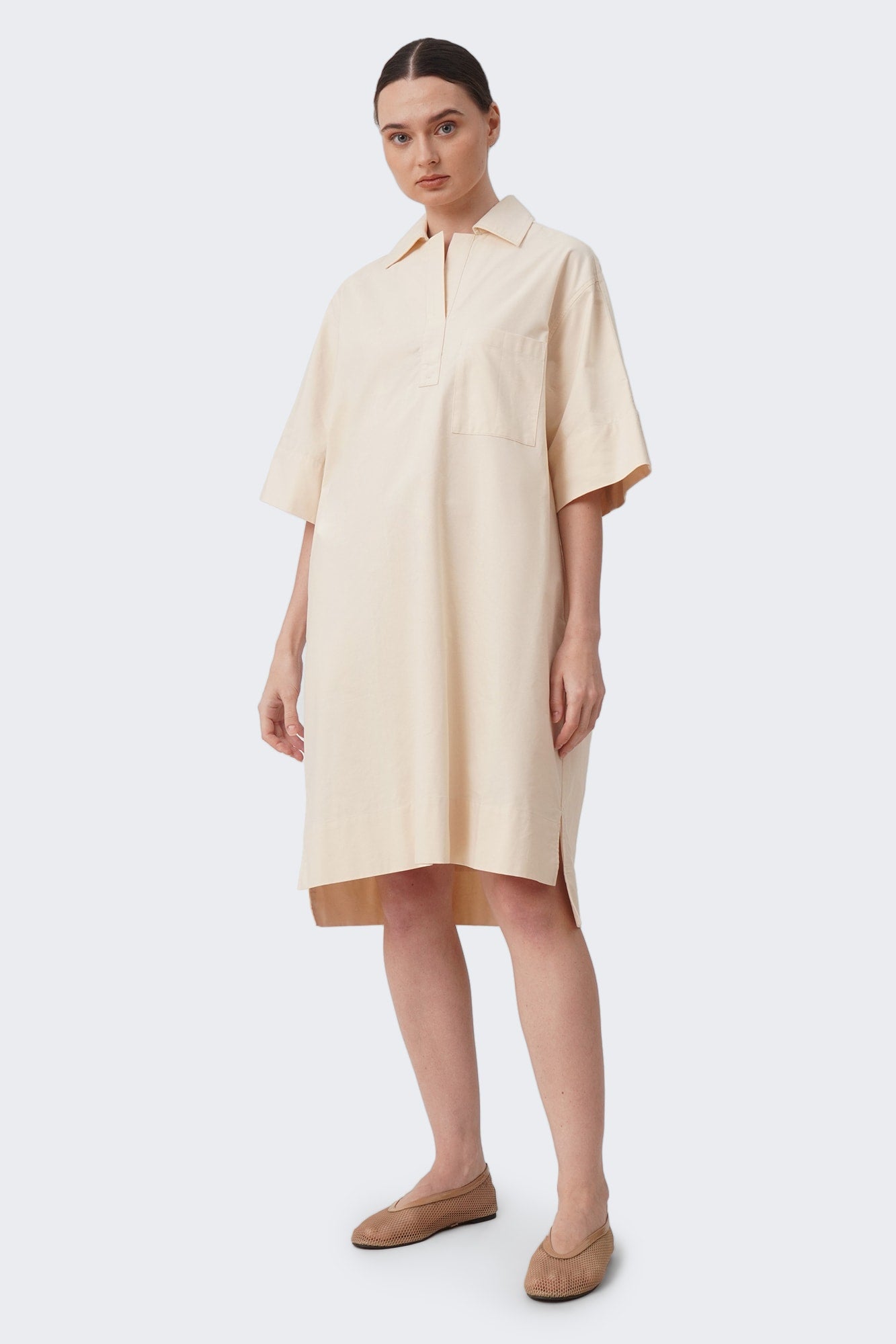 Women's Panel Shirtdress with Pocket