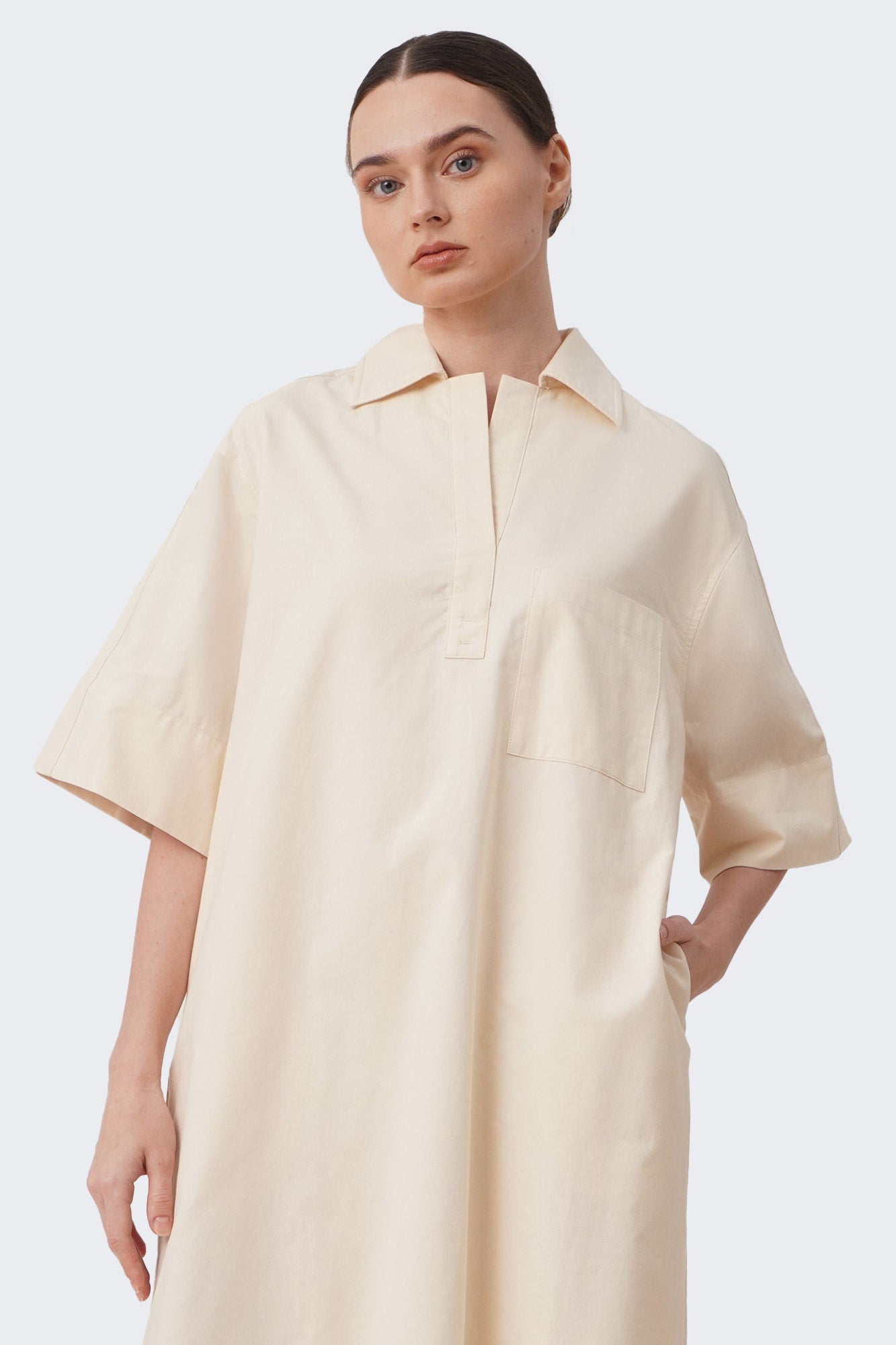 Women's Panel Shirtdress with Pocket