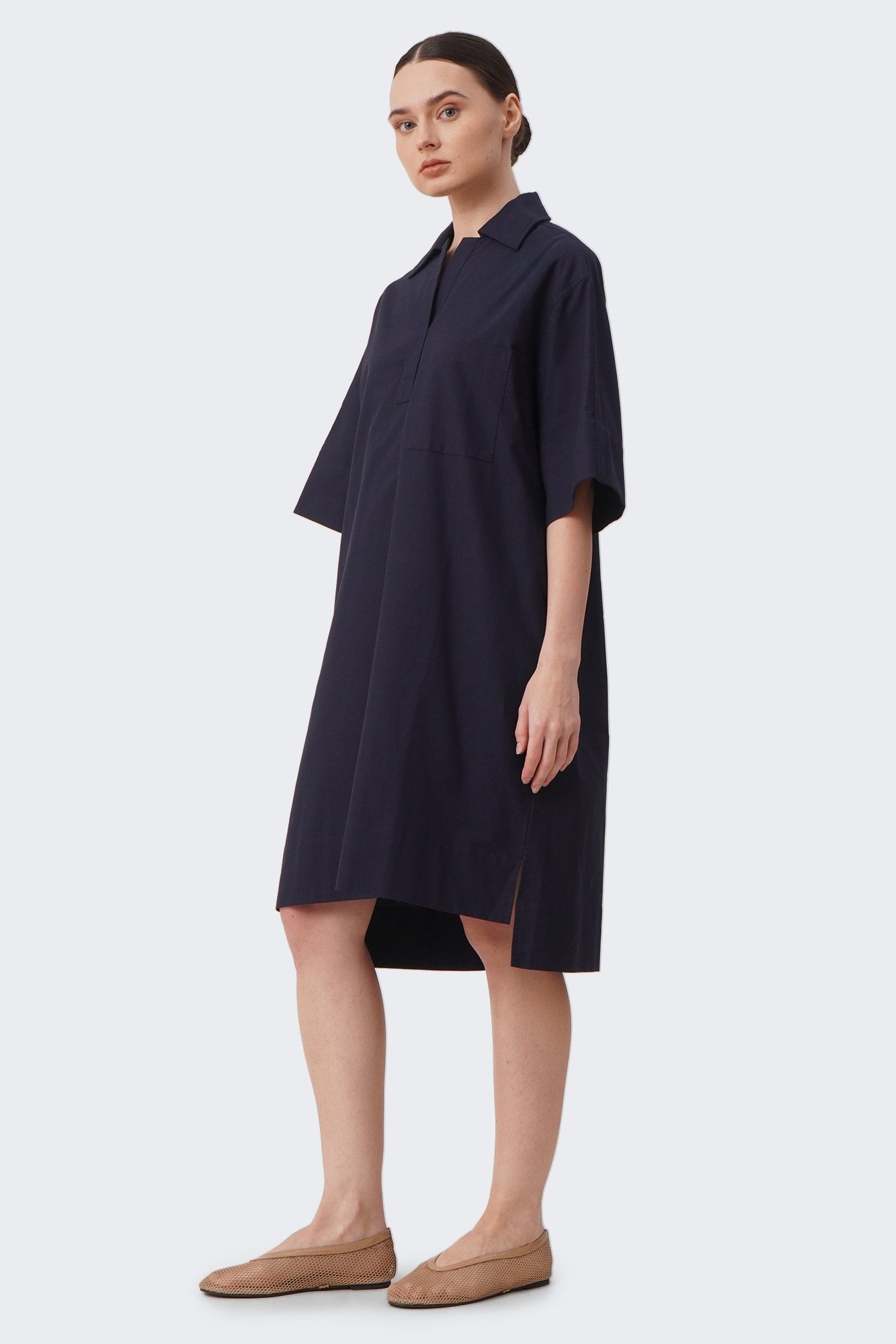 Women's Panel Shirtdress with Pocket