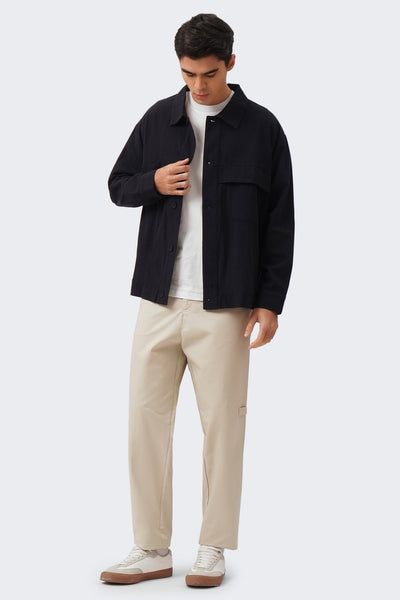 Men's Light Linen Flap Jacket