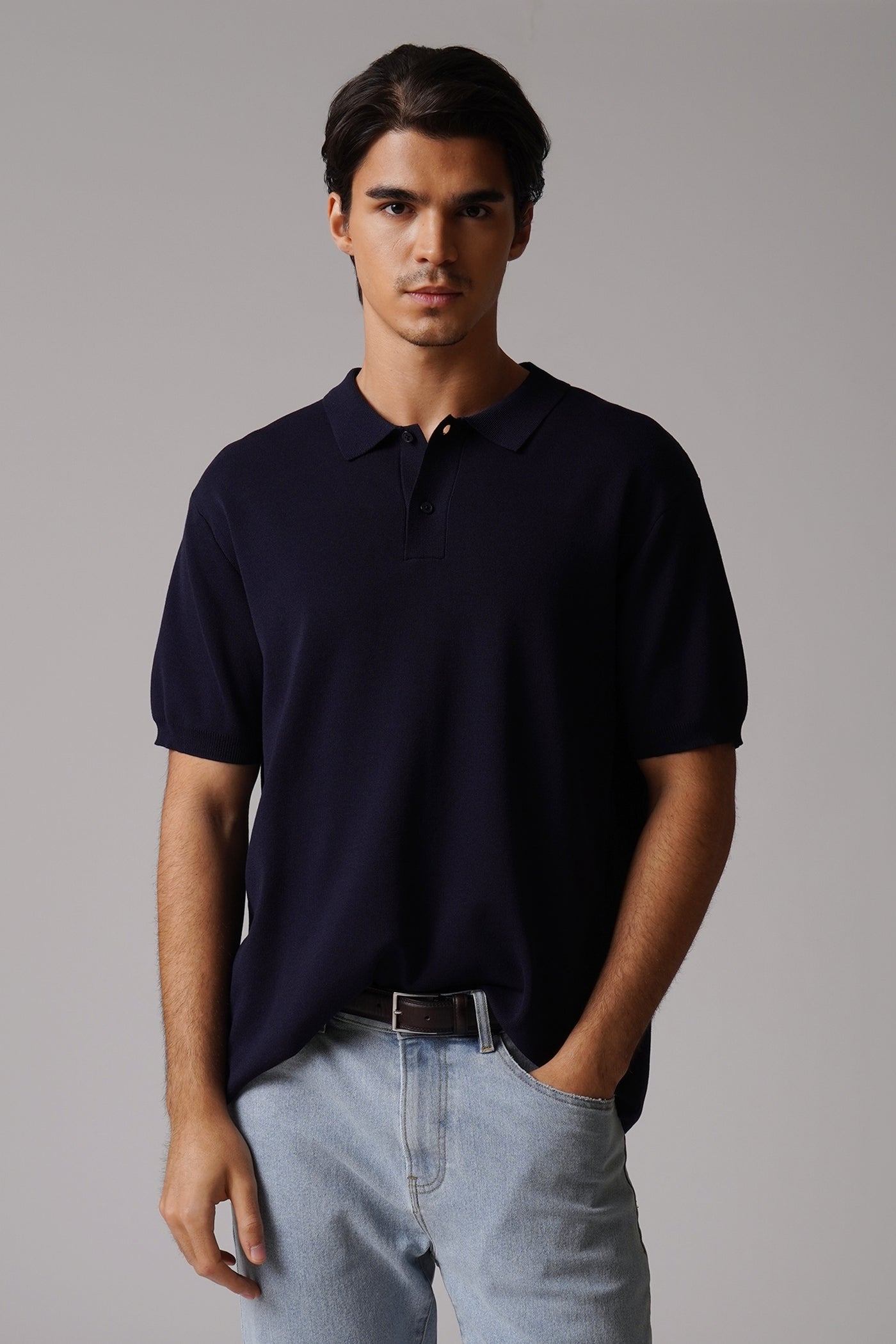Men's Light Knit Polo