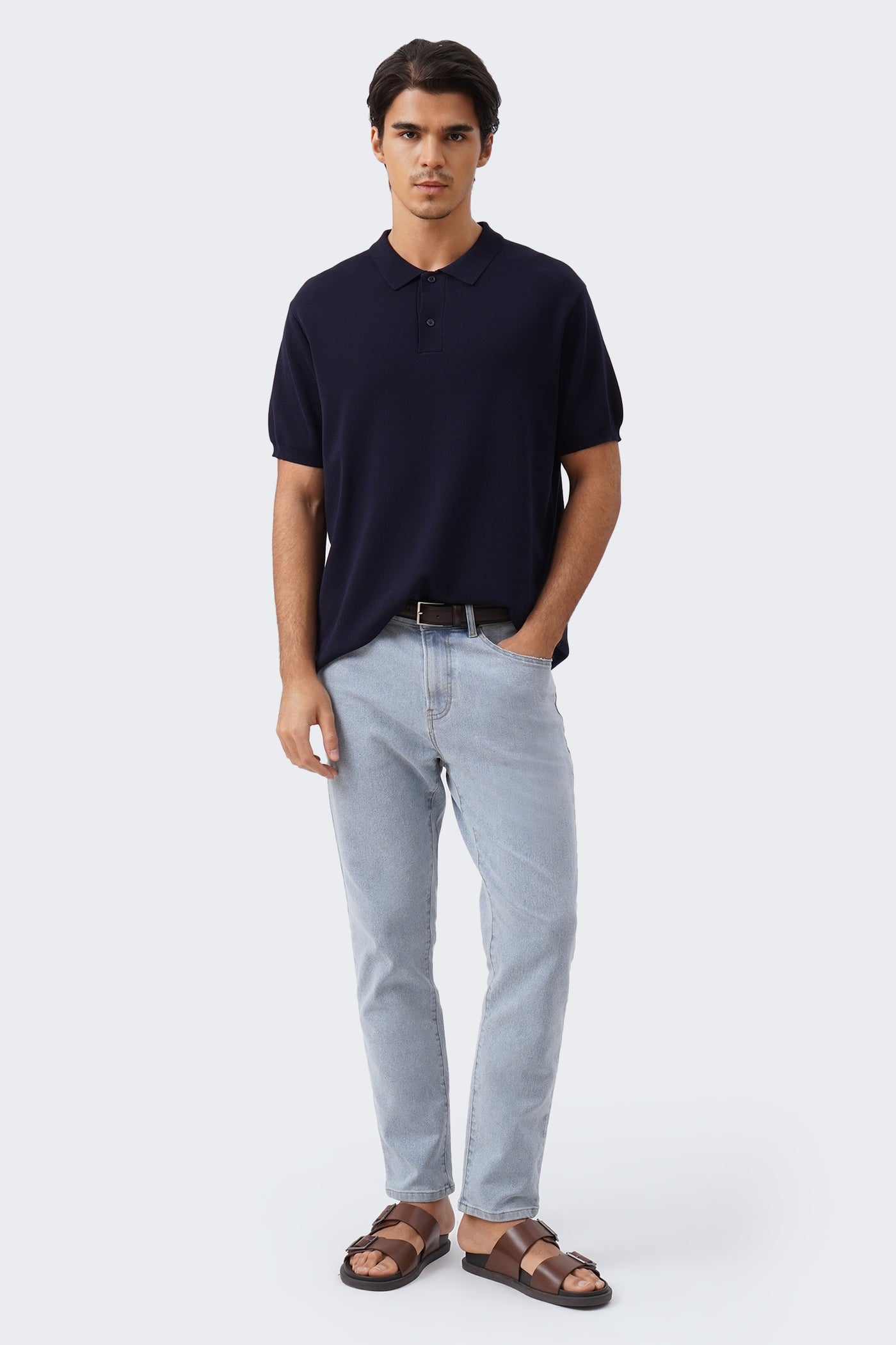 Men's Light Knit Polo