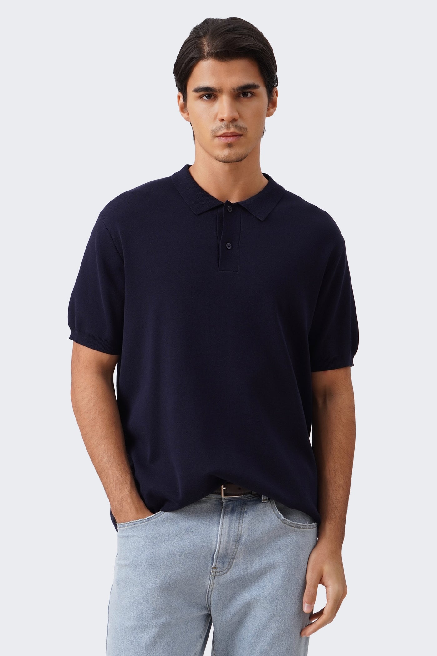 Men's Light Knit Polo