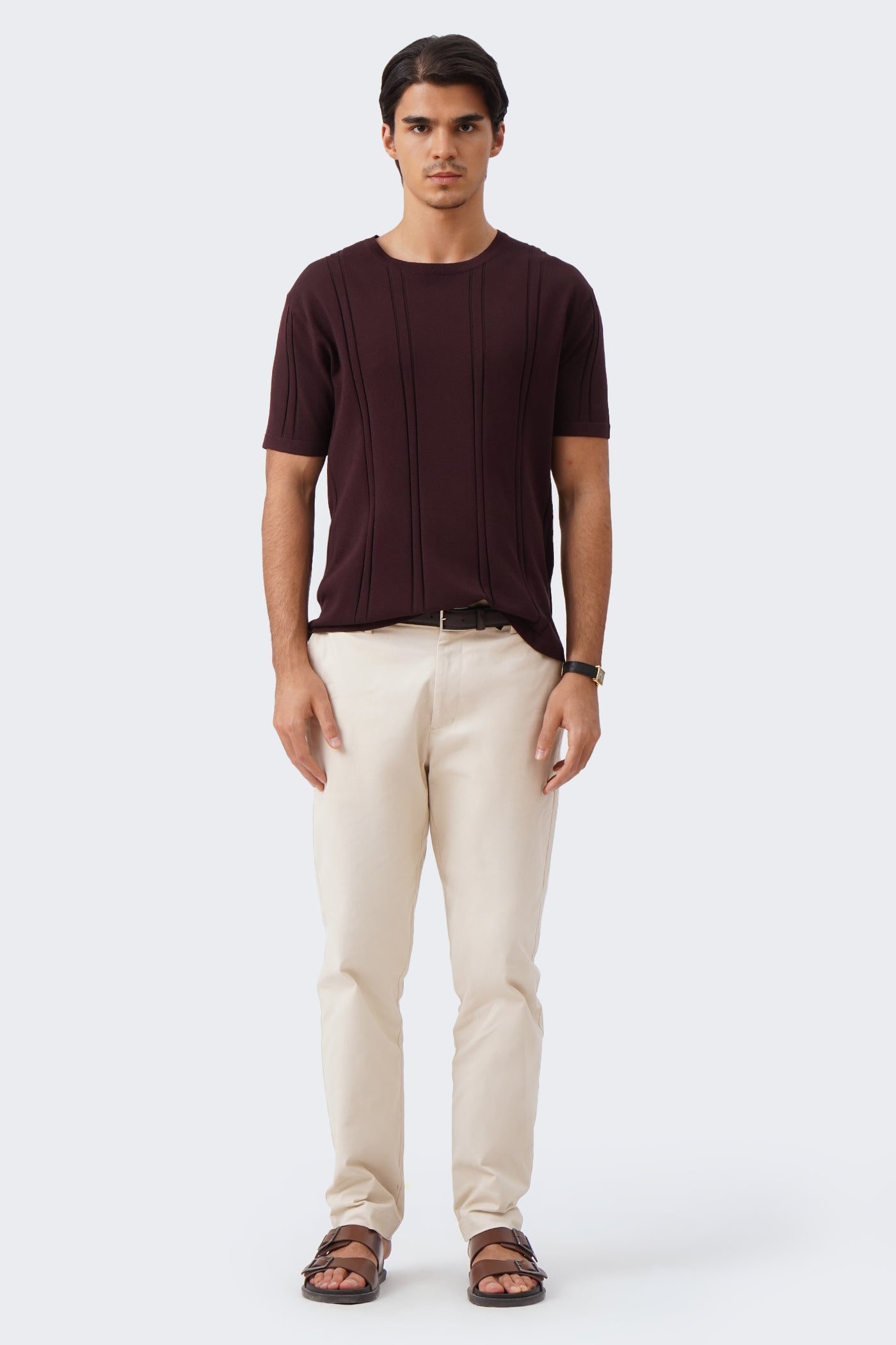 Men's Irregular Knit T-Shirt