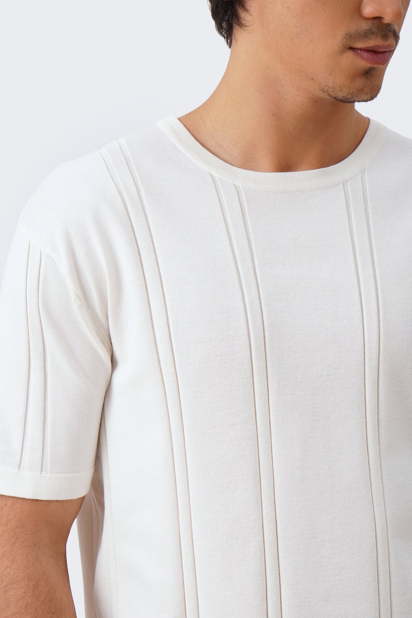 Men's Irregular Knit T-Shirt