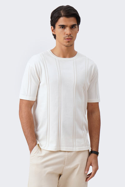 Men's Irregular Knit T-Shirt