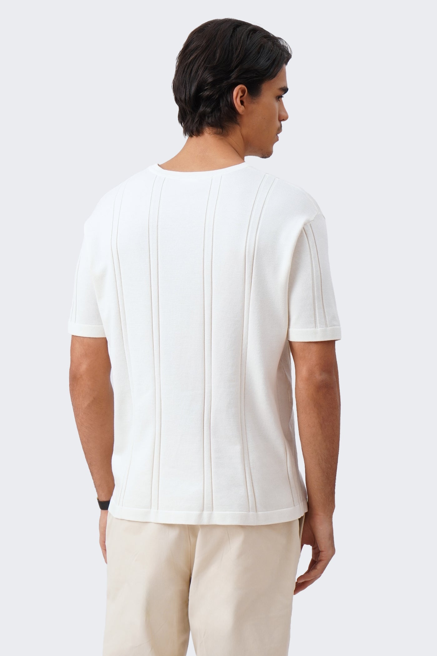 Men's Irregular Knit T-Shirt