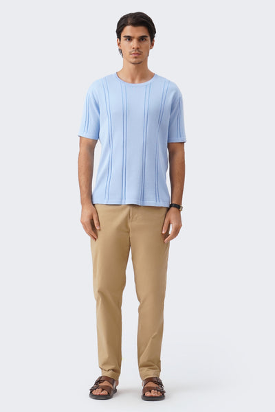 Men's Irregular Knit T-Shirt