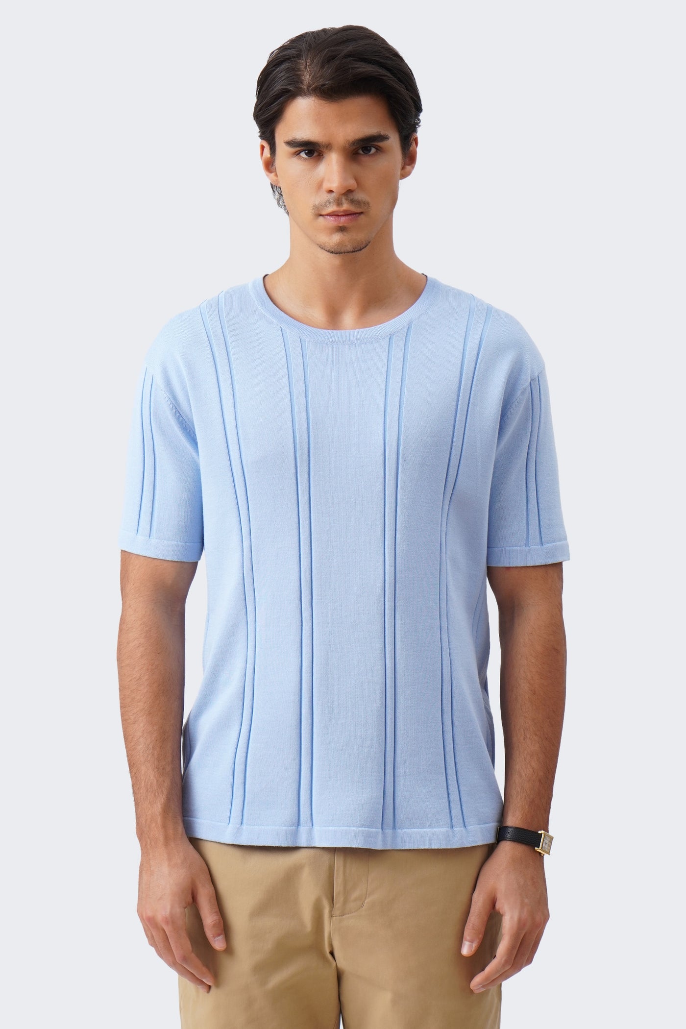 Men's Irregular Knit T-Shirt