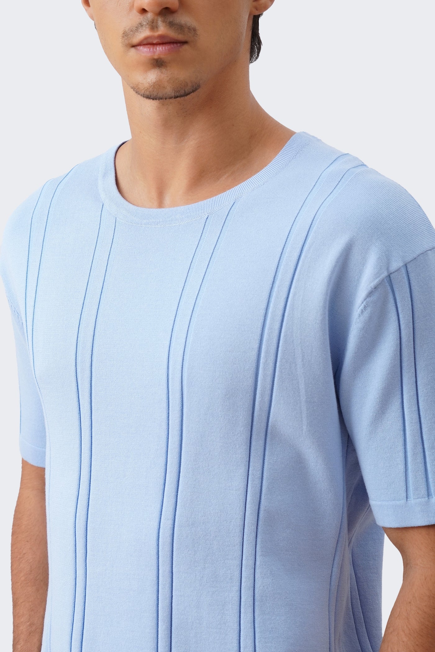 Men's Irregular Knit T-Shirt