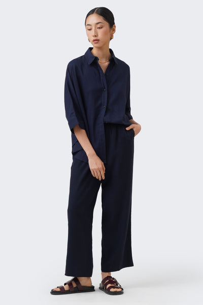 Women's Pull Up Linen Culottes