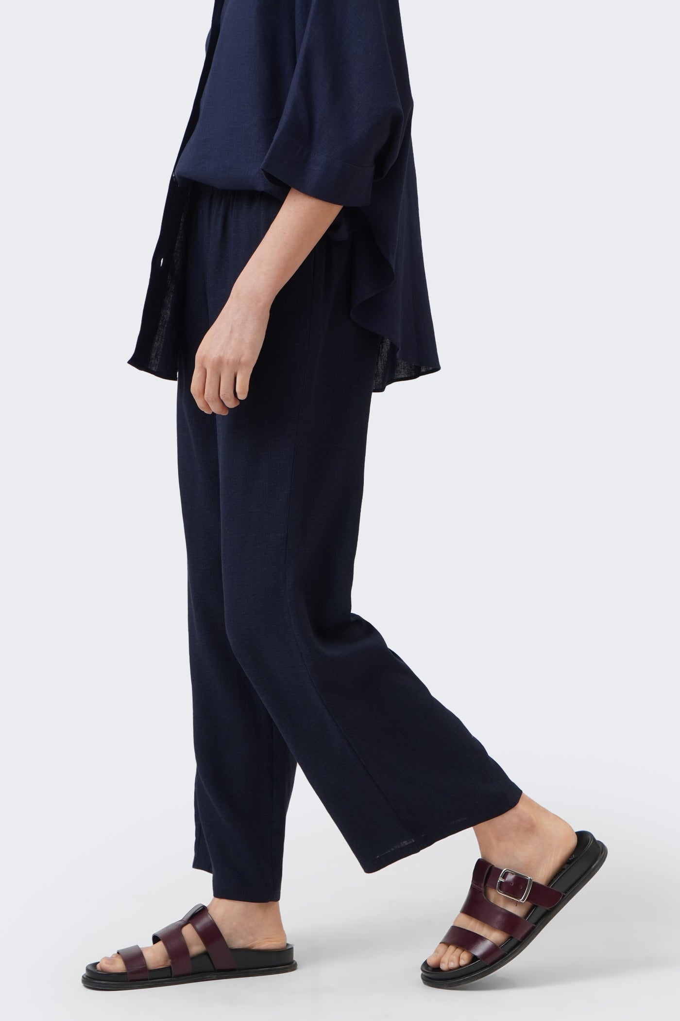 Women's Pull Up Linen Culottes