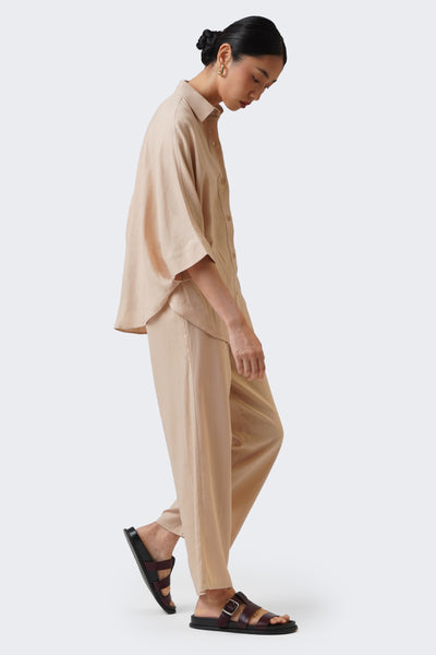 Women's Pull Up Linen Culottes