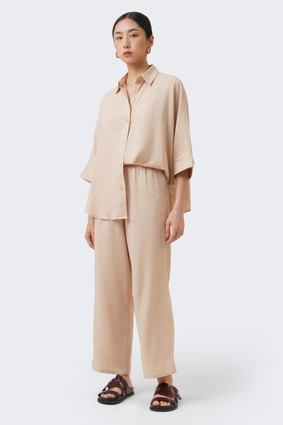 Women's Pull Up Linen Culottes