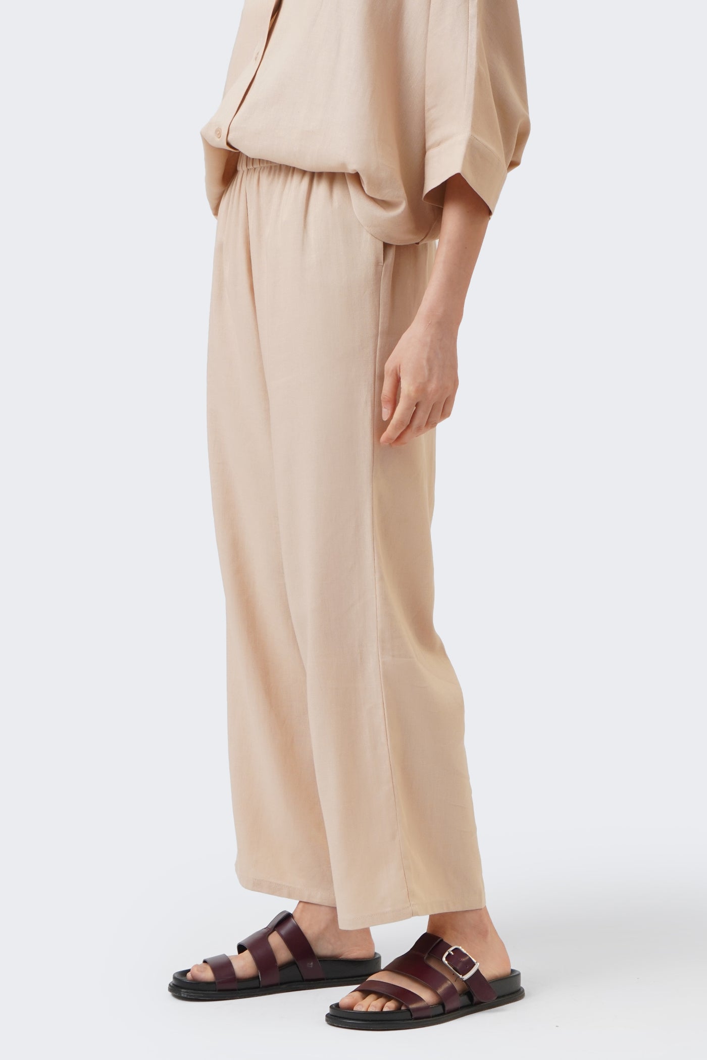 Women's Pull Up Linen Culottes