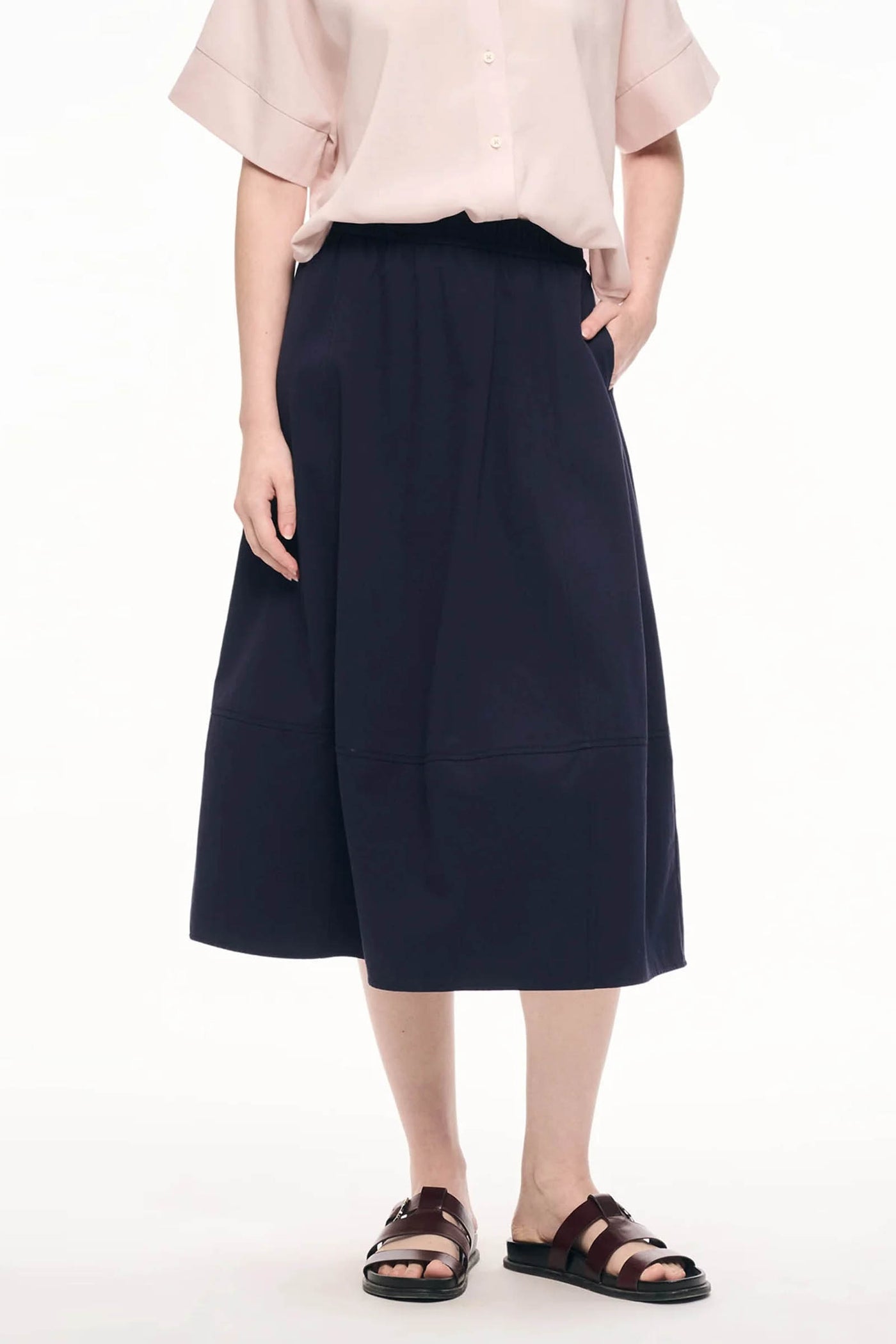 Women's Pull Up Panel Skirt