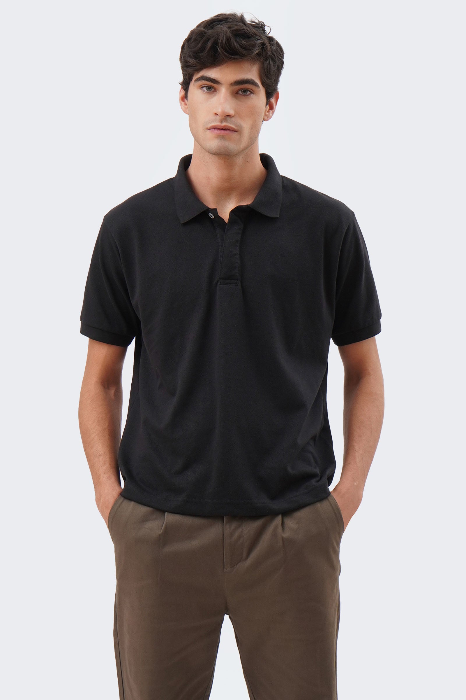 Men's Wide Hidden Placket Polo – BOCU Lifestyle