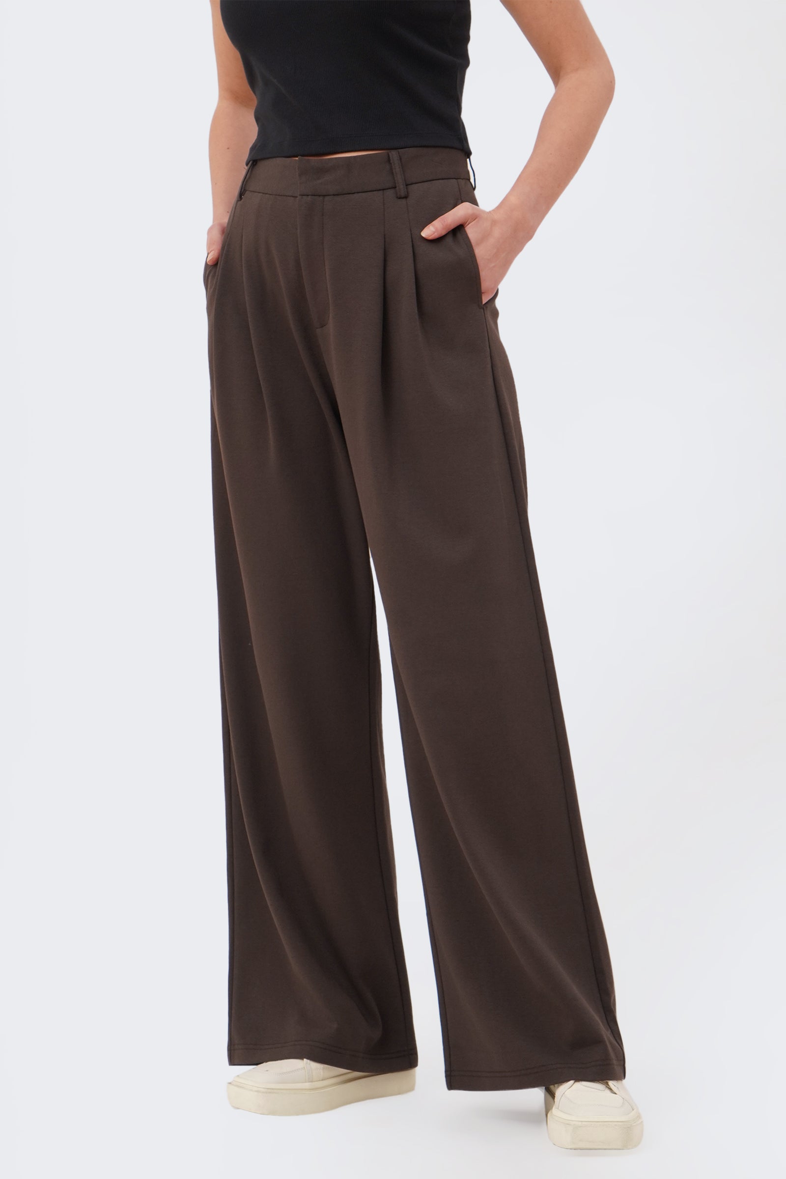 Women's Stretch Wide Leg Smart Trousers – BOCU Lifestyle